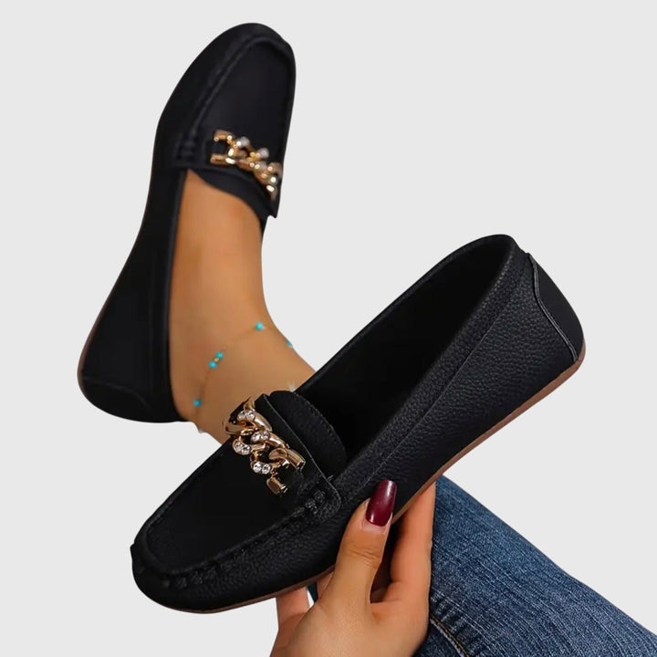 Melissa | Mocasines Ortopédicos con Cadena Dorada 5