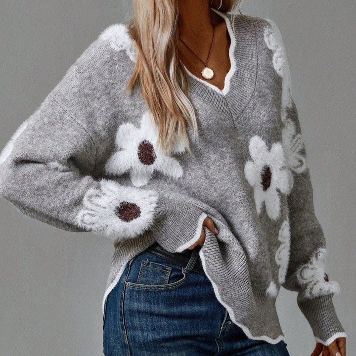 Belinha | Jersey de pico con flores 2