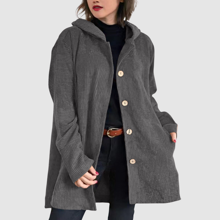 Stella | Chaqueta de velour con capucha 10