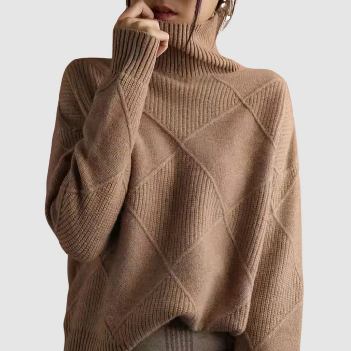 Ester | Jersey texturizado de cuello alto 11