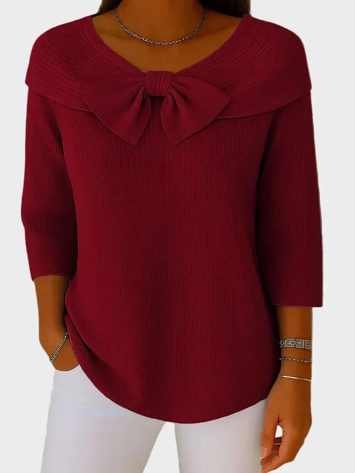 Aline | Jersey suave con lazo 4
