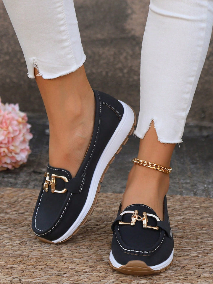 Ellie | Mocasines Planos con Detalle Metálico 8