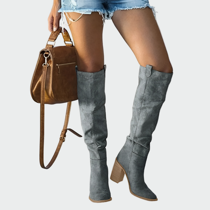 Botas ortopédicas de piel hasta la rodilla 3