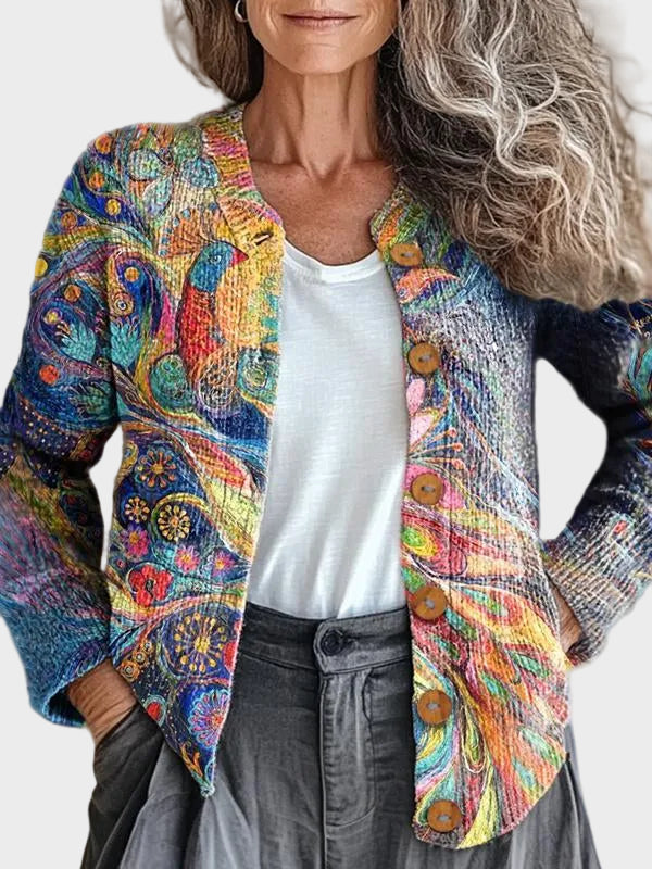 Kaleidra | Cárdigan artístico multicolor 1