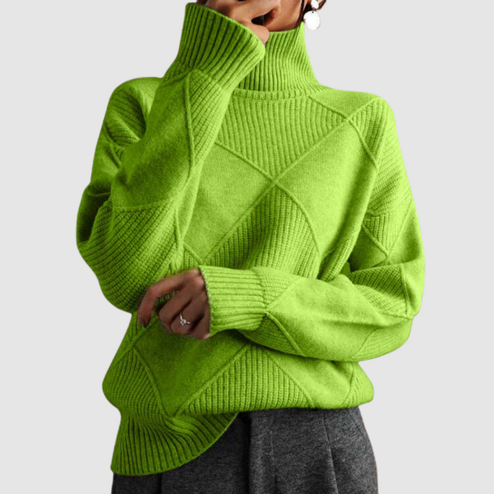 Ester | Jersey texturizado de cuello alto 1