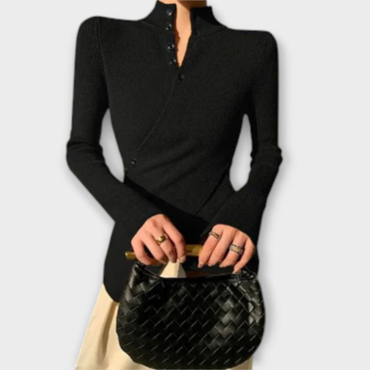 Michiko – Pullover elegante en jersey de algodón 1