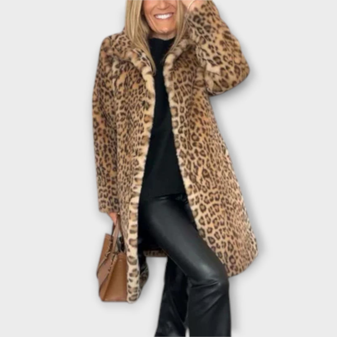 Amara | Abrigo estampado de leopardo 1