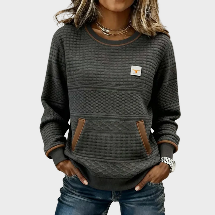 Mies | Sudadera texturizada color block 1