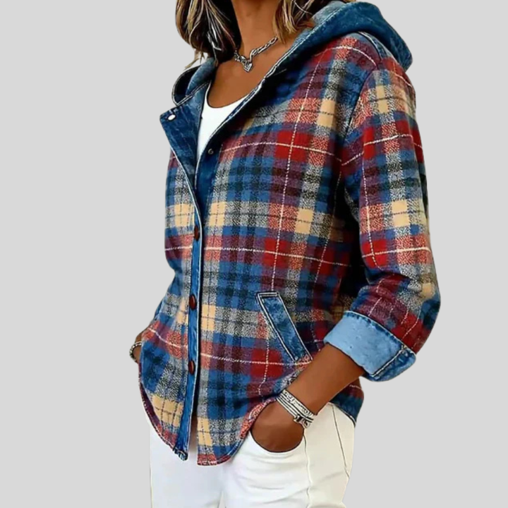 Floortje | Sobrecamisa de cuadros forrada 4