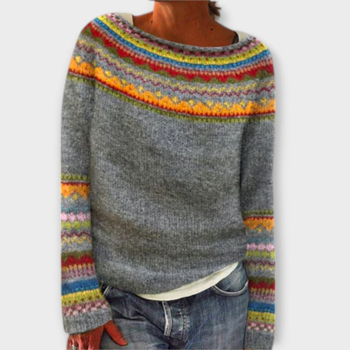 Suéter de punto vintage para mujeres 1