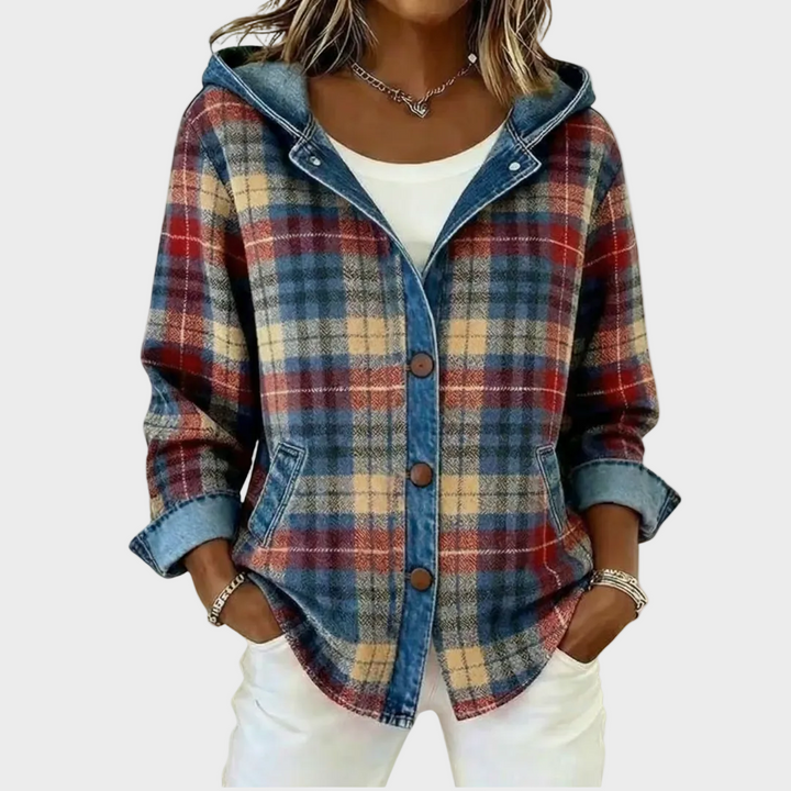Floortje | Sobrecamisa de cuadros forrada 1