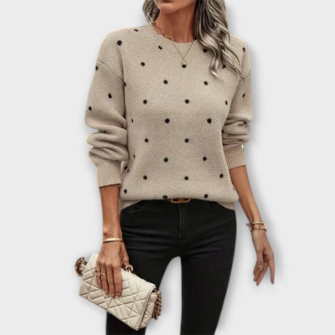 Ava | Jersey holgado de lunares 1