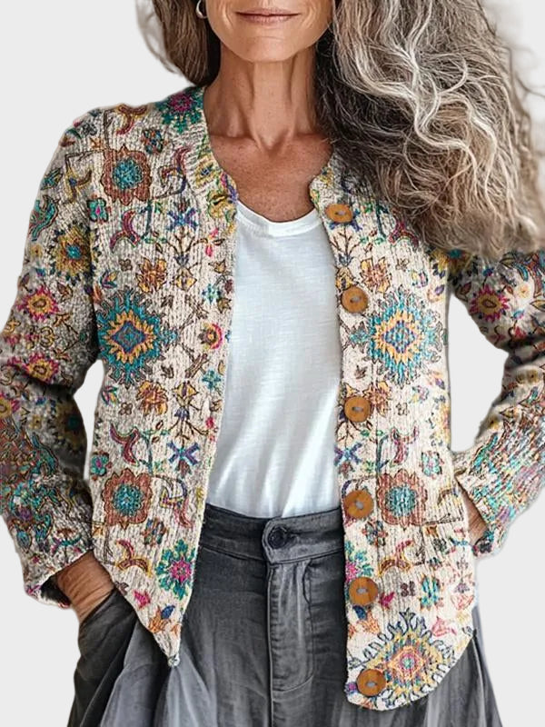 Vosslyn | Cárdigan de estampado exótico 1