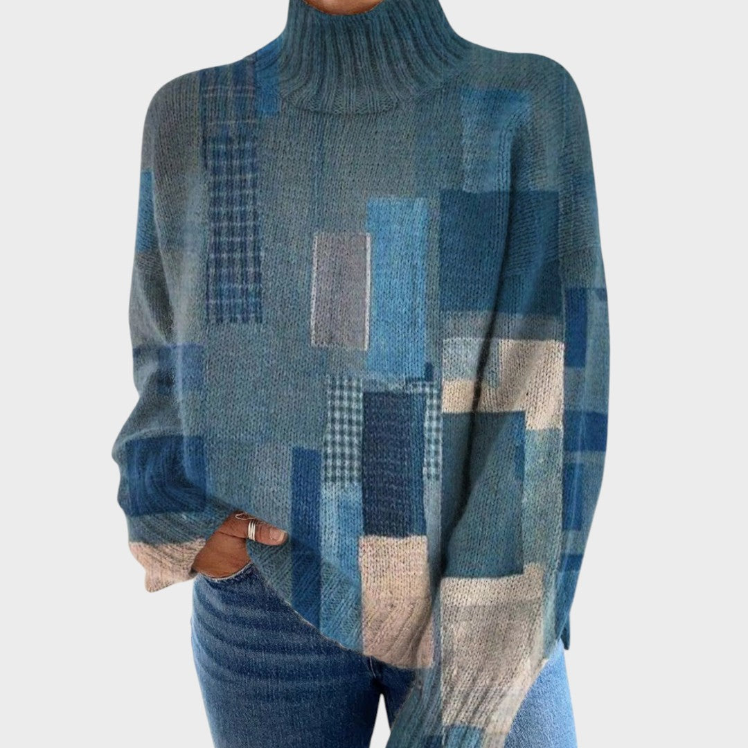 Alexandra | Jersey de cuello alto artístico 1