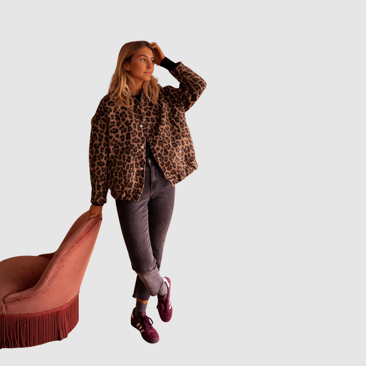 Klára | Chaqueta con estampado de leopardo 1