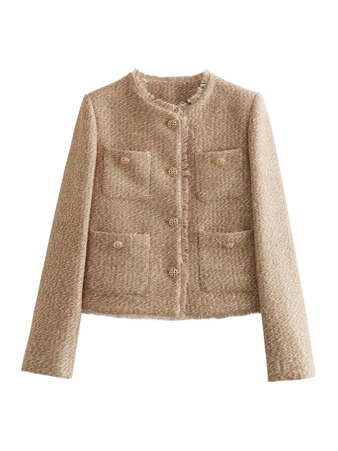 Adriana™ | Chaqueta Beige con Bolsillos 6
