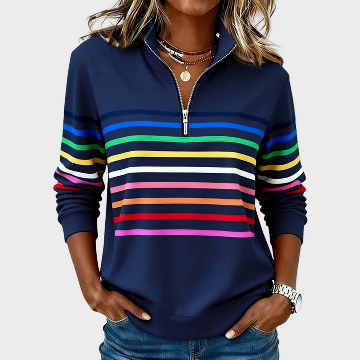 Prismeta | Sudadera de rayas con cremallera 2