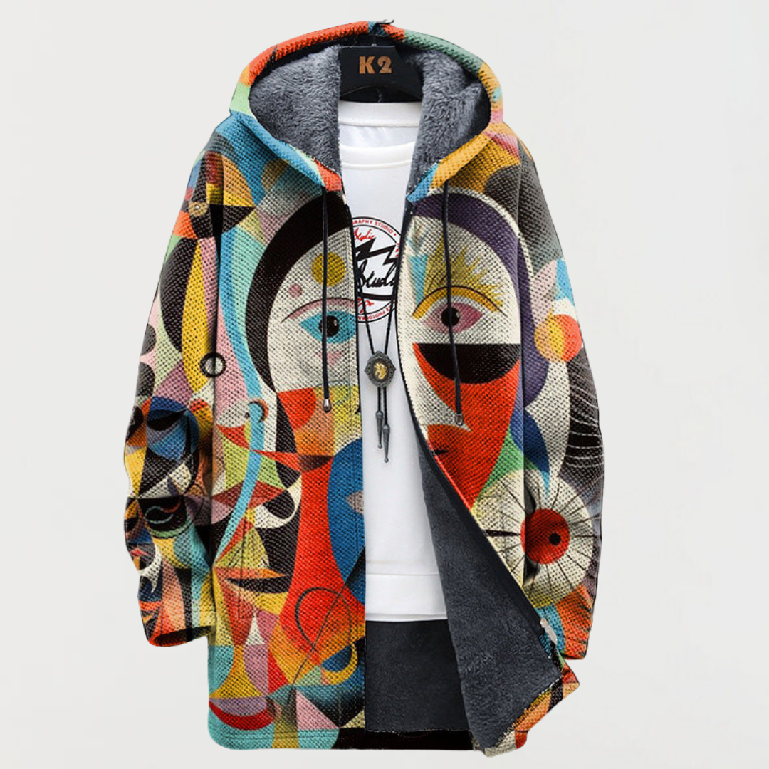 Chaqueta con estampado abstracto 3
