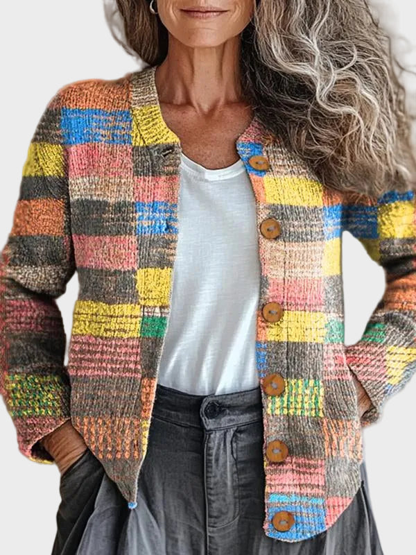 Mossfield | Cárdigan de cuadros multicolor 1