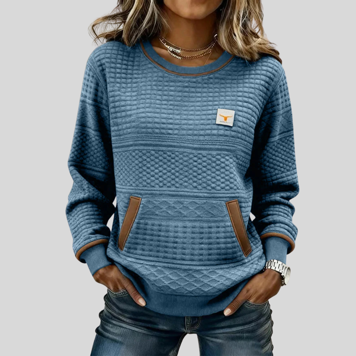 Mies | Sudadera texturizada color block 3