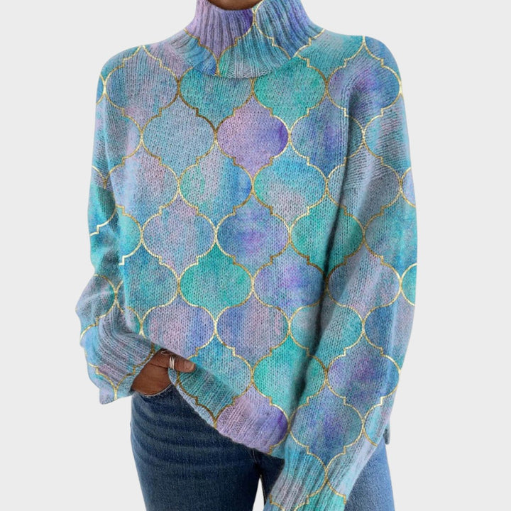 Dalila | Jersey de punto con cuello vuelto 1