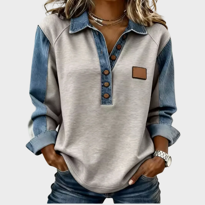 Wilma | Jersey de punto con cuello camisero 1