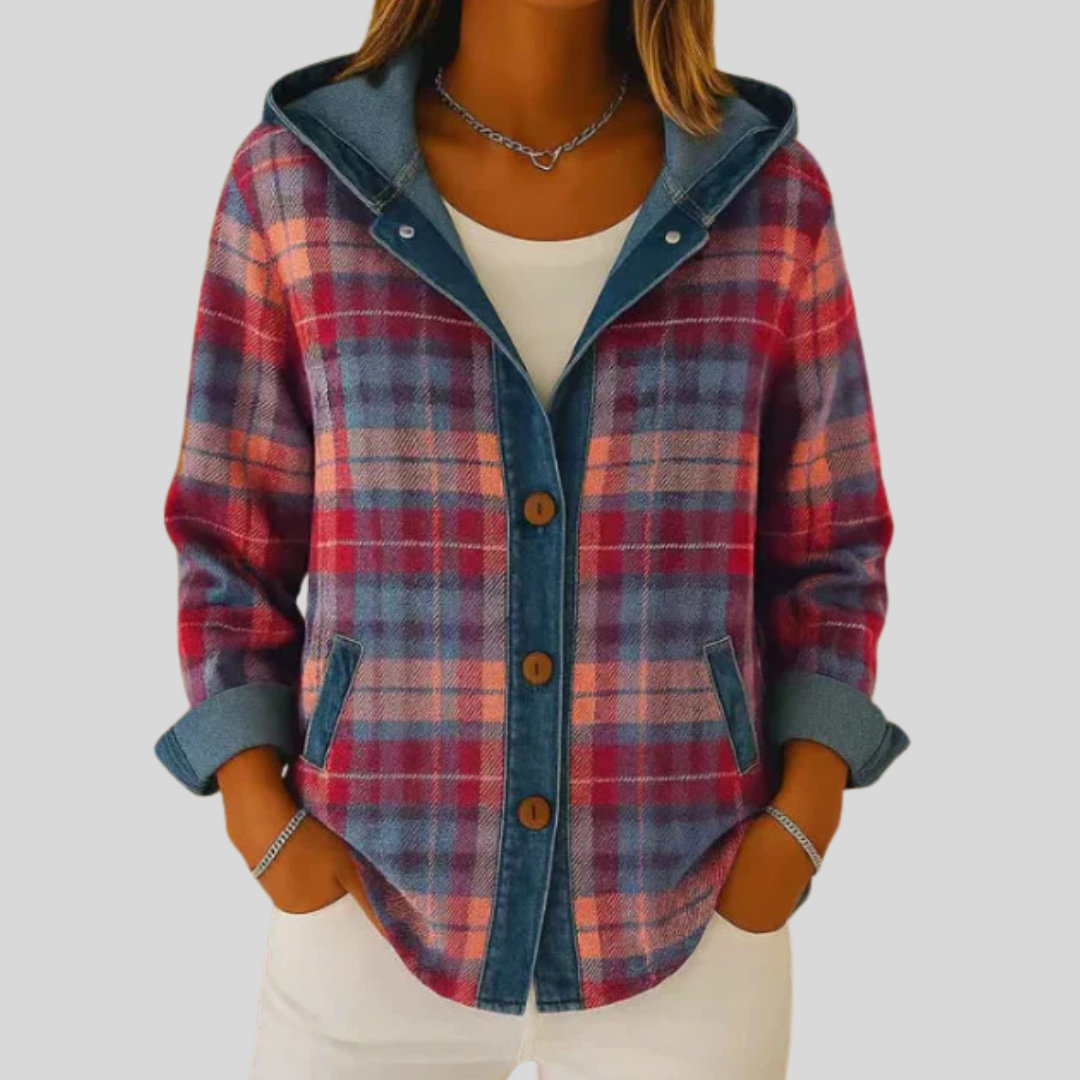 Floortje | Sobrecamisa de cuadros forrada 3