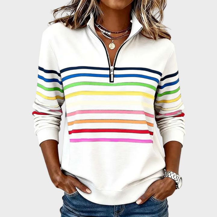 Prismeta | Sudadera de rayas con cremallera 3