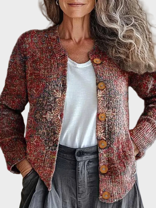 Belindra | Cárdigan de estampado boho 1