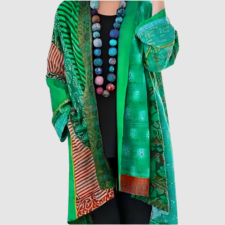 Kristýna | Cárdigan patchwork estampado 4