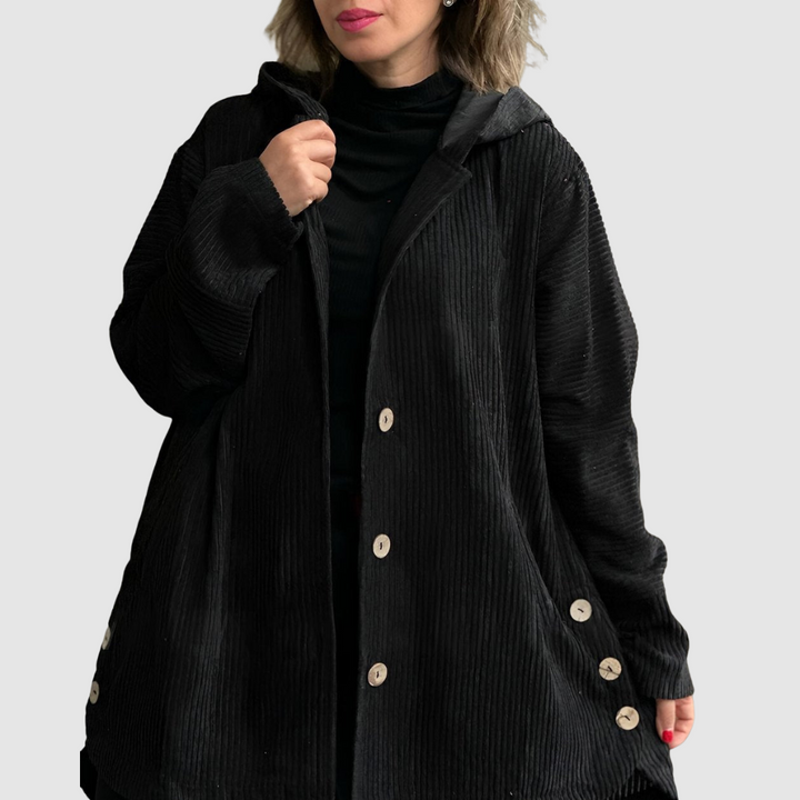 Stella | Chaqueta de velour con capucha 4