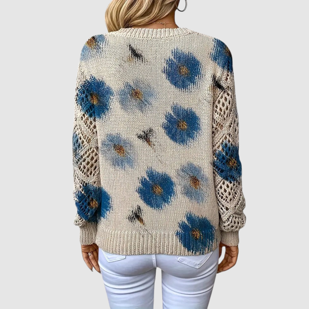 Meda | Jersey de punto con flores 4