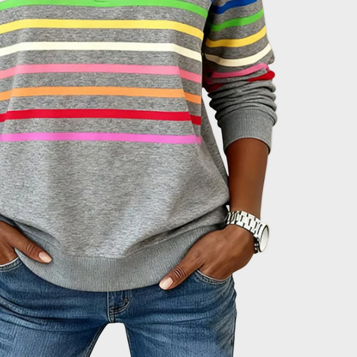 Prismeta | Sudadera de rayas con cremallera 4