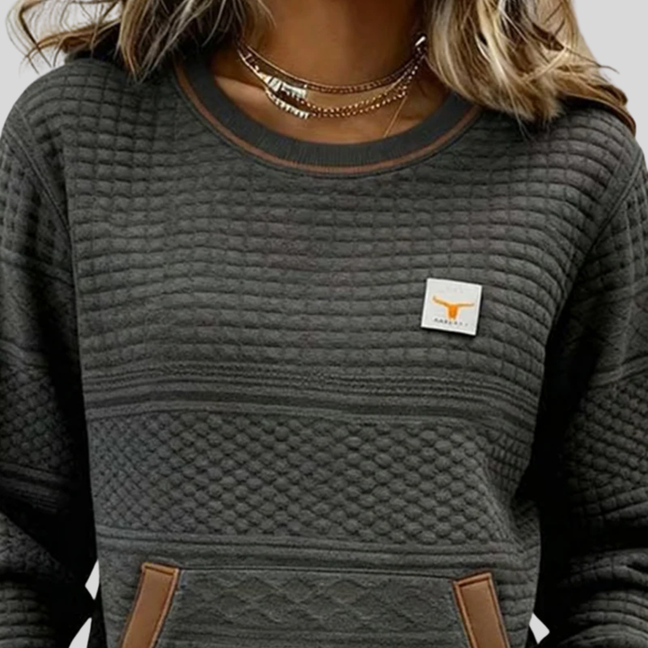 Mies | Sudadera texturizada color block 4