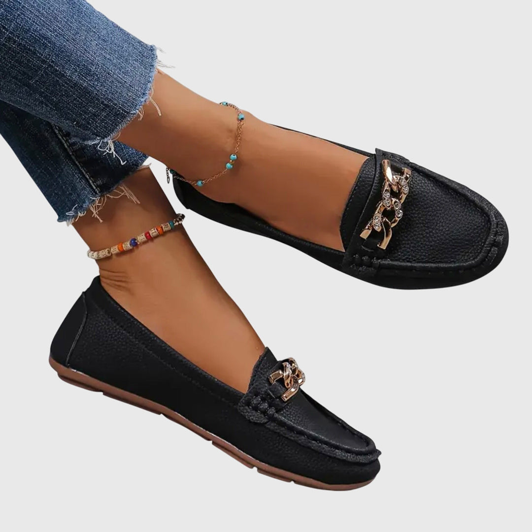 Melissa | Mocasines Ortopédicos con Cadena Dorada 4