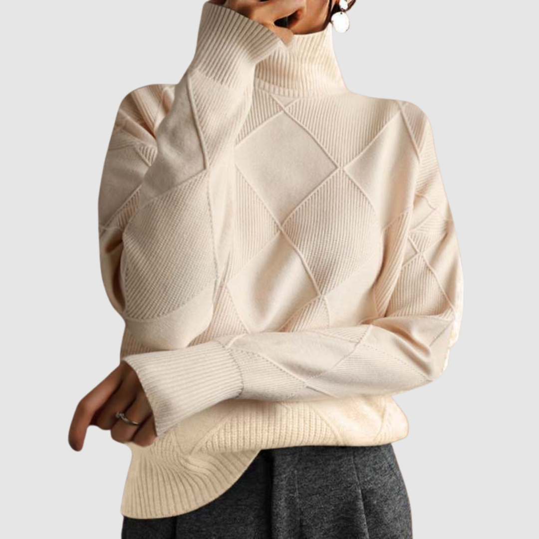 Ester | Jersey texturizado de cuello alto 5