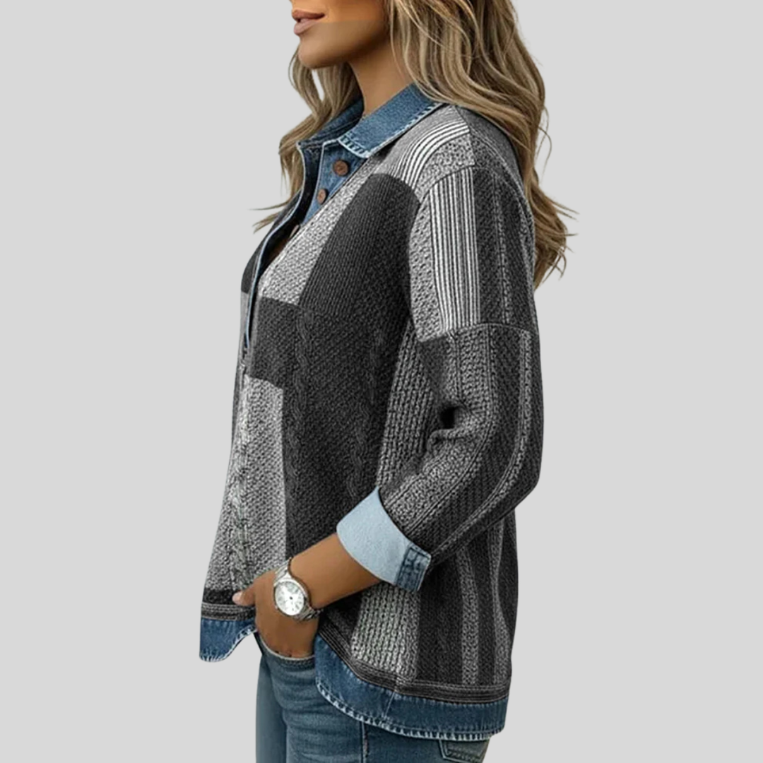 Sientje | Sudadera patchwork de bloques de color 5