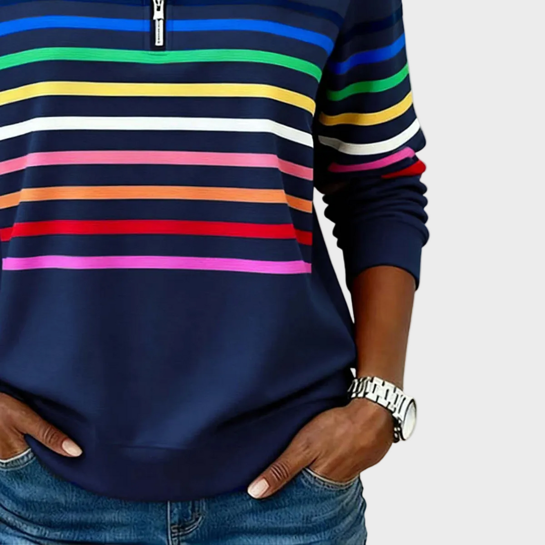 Prismeta | Sudadera de rayas con cremallera 5