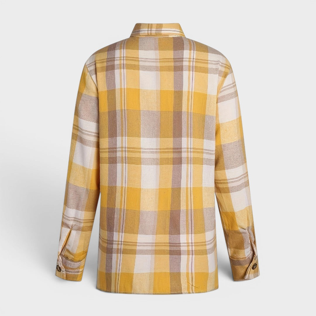 Hortensia™ | Camisa de Cuadros de Manga Larga 5