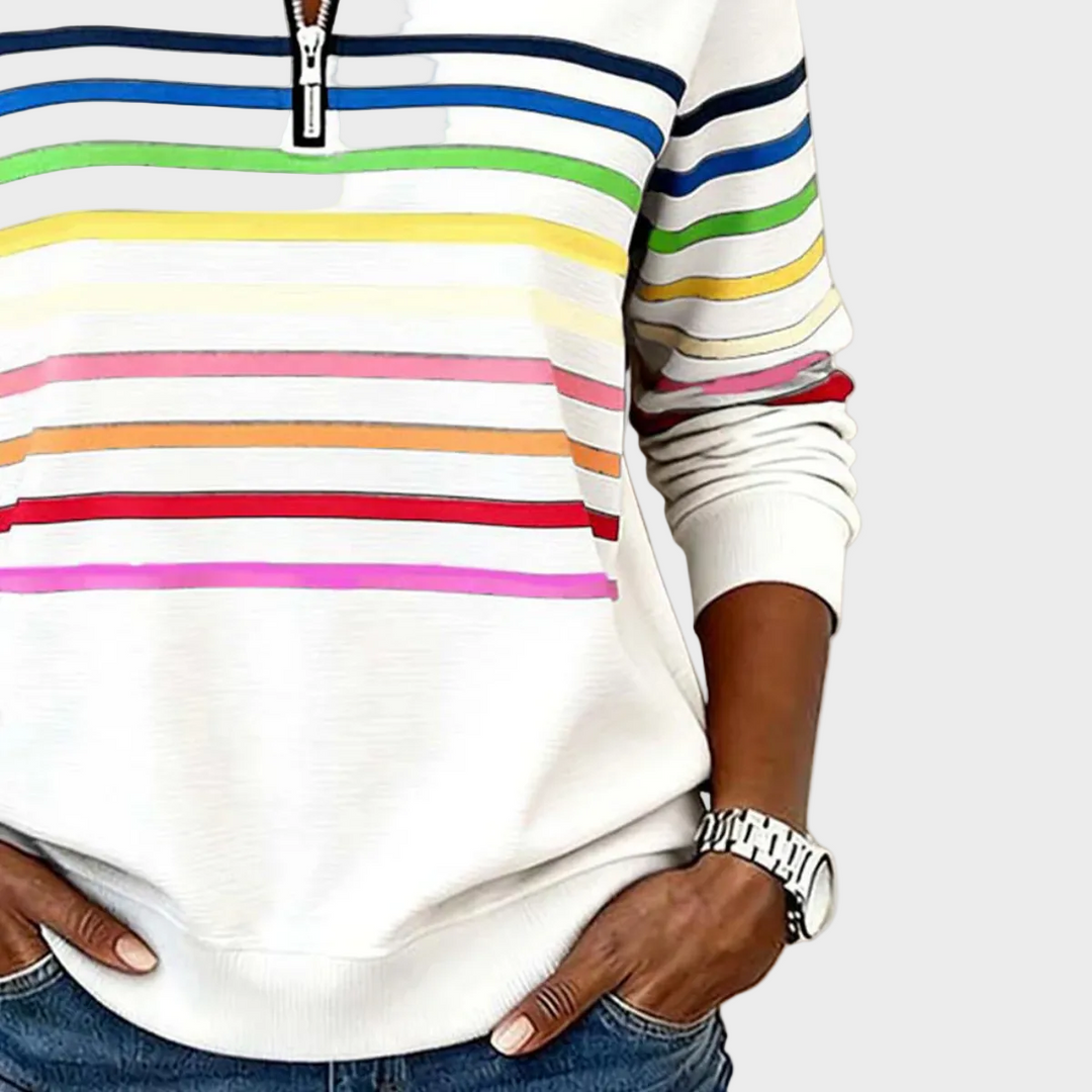Prismeta | Sudadera de rayas con cremallera 6