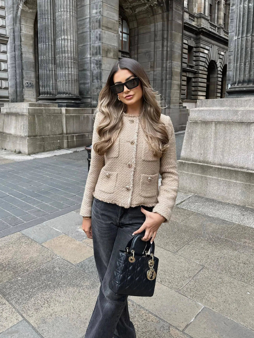 Adriana™ | Chaqueta Beige con Bolsillos 5