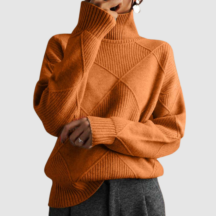 Ester | Jersey texturizado de cuello alto 6