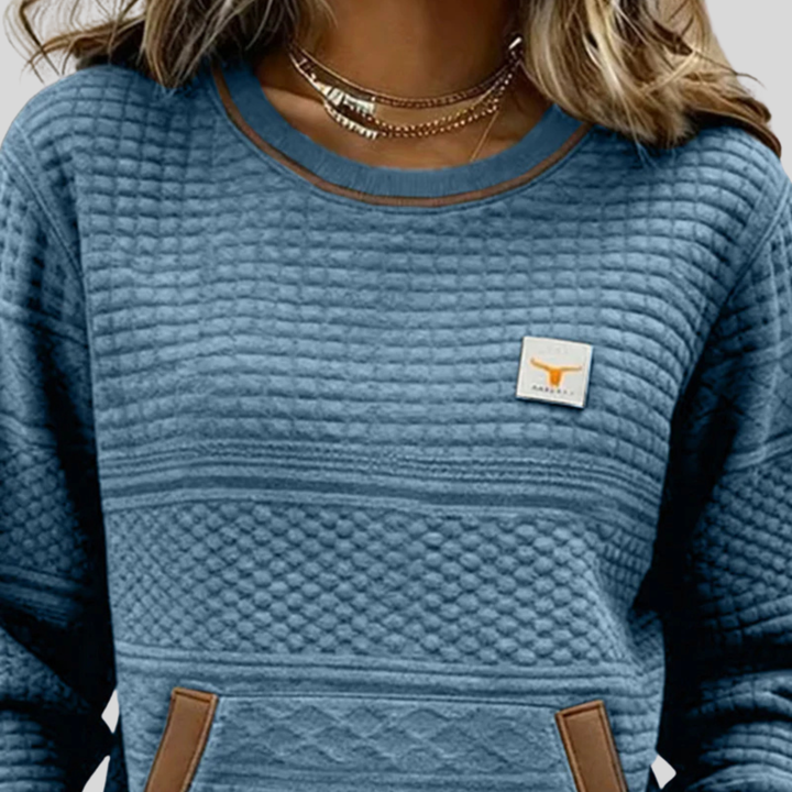 Mies | Sudadera texturizada color block 6