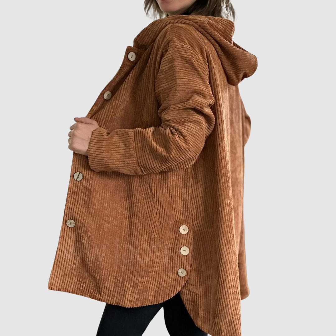 Stella | Chaqueta de velour con capucha 7