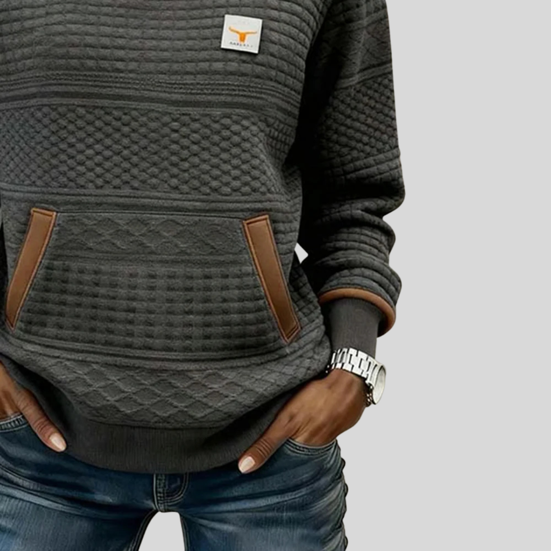 Mies | Sudadera texturizada color block 7