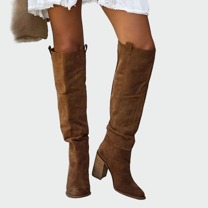 Botas ortopédicas de piel hasta la rodilla 1