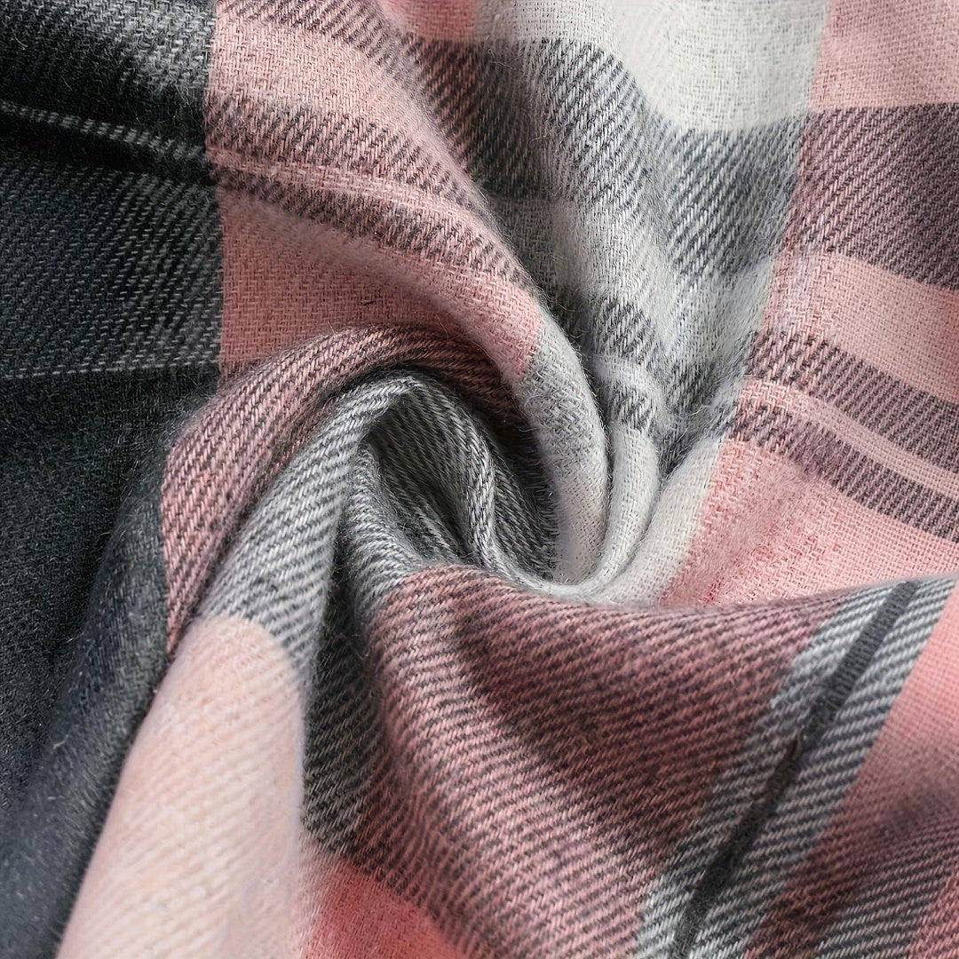 Hortensia™ | Camisa de Cuadros de Manga Larga 12