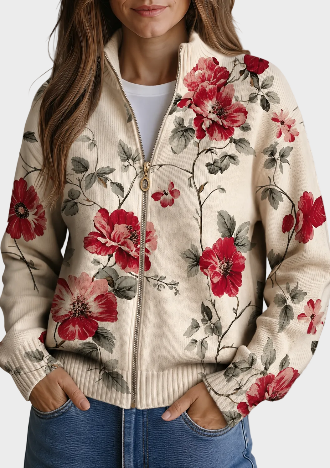 Wilhelmine | Cárdigan con rosas vintage 1