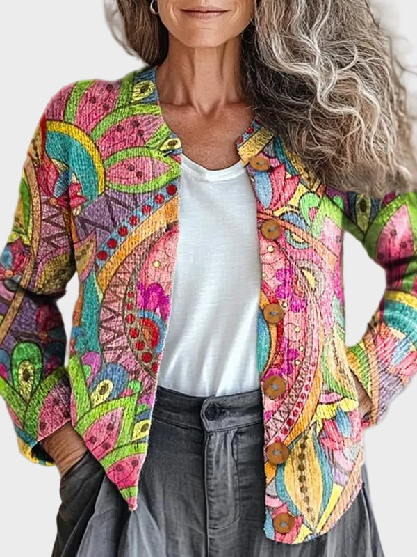 Ivanka | Cárdigan con estampado paisley 1