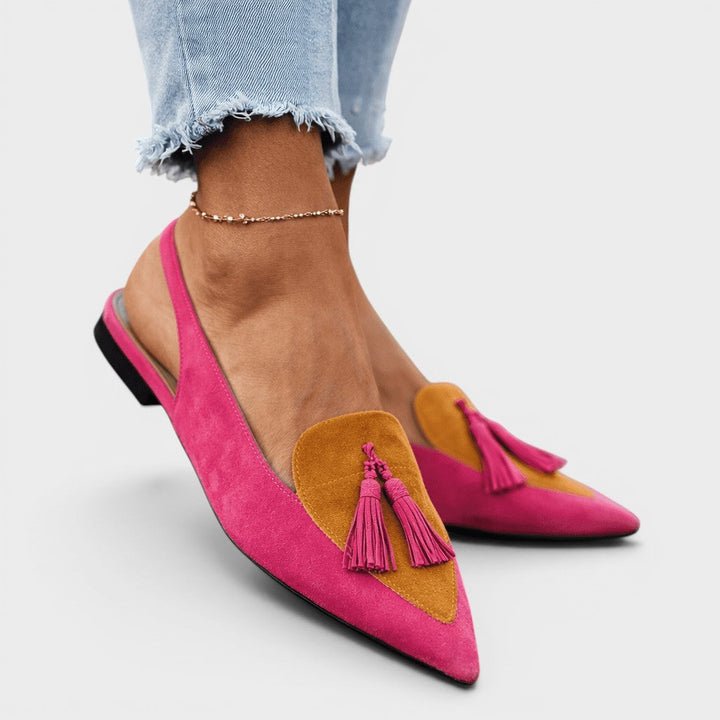Rosalie™ | Sandalias elegantes con tacón y flecos 4